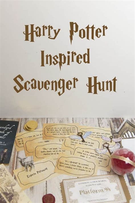 harry potter game scavenger hunt